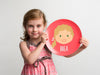 laughing girl plate