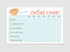 chore chart notepad girl