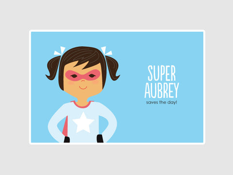 super girl placemat